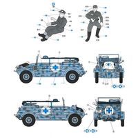 6336, Kubelwagen Ambulance w/ german medical team, 1/35, Dragon.