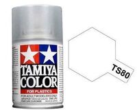 TS-80, Flat Clear Spray, 100 ml., Tamiya.