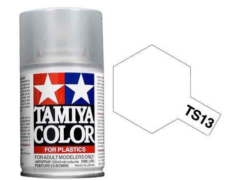 TS-13, Clear Spray Lacquer, 100 ml., Tamiya.