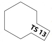 TS-13, Clear Spray Lacquer, 100 ml., Tamiya.