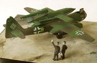 5011, Ar234C-3w/V-1 Huckepack, 1/72, Dragon.