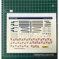600614, C-47, 1/144. Fiber Decals. 9