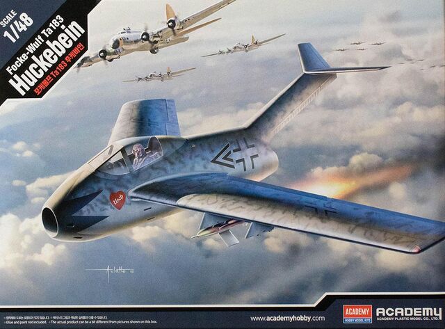 12327, Focke-Wulf Ta183 Huckebein, 1/48, Academy.