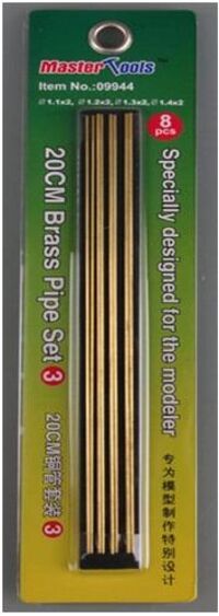 09944, 20CM Brass Pipe Set 1, Master Tools. 09944, 20CM Brass Pipe Set 1, Master Tools.