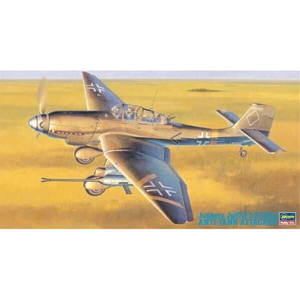 09054, Junkers Ju87G-2 Stuka anti tank attacker, 1/48, Hasegawa.