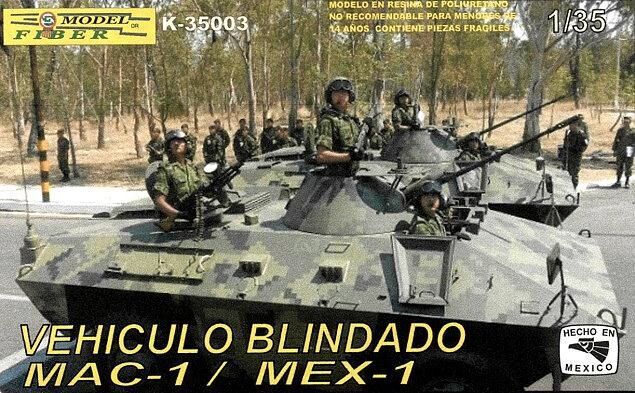 K35003, Vehiculo Blindado MAC-1/MEX-1, 1/35, FiberModel.