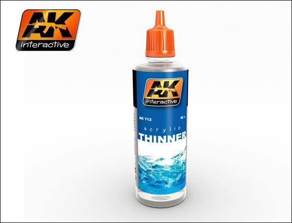 AK712, Acrylic Thinner New Formula, AK Interactive.
