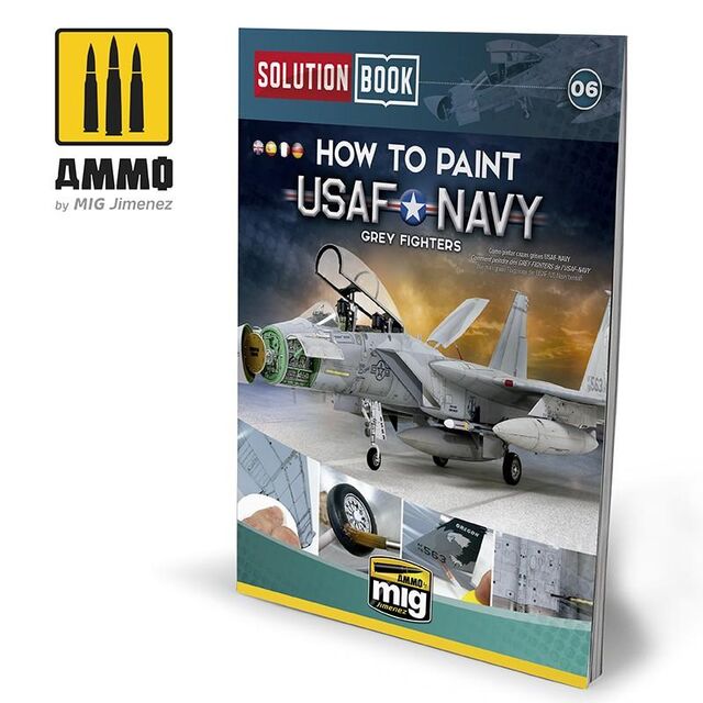 6509, How to paint Grey Fighter USA-NAVY,  AMMO MigJimenez