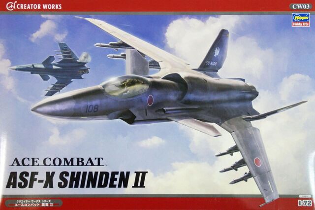 CW03, Ace Combat ASF-X Shinden II, 1/72, Hasegawa.