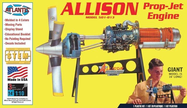 1551, Allison Prop-Jet Engine, Atlantis.