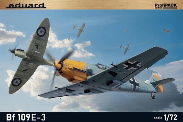 7032, Bf 109E-3, 1/72, Eduard.
