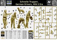 35237, Schnelle Truppen German Drivers WW II Era, 1/35, MasterBox