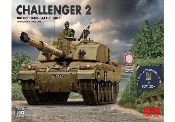 5062, Challenger 2 British Main Battle Tank, 1/35, Ryelfield MOodel.