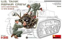 35461, U.S. Tank Repair Crew W/ Continental W-670 Engine, 1/35, Mini Art.