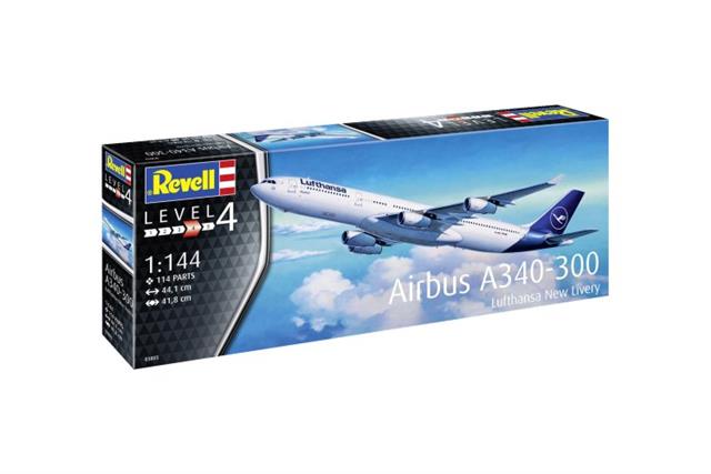 03803, Airbus A340-300 Lufthansa New Livery, 1/144, Revell.