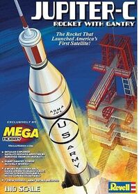 03706, Jupiter-C Rocket with Gantry, 1/110, Revell.