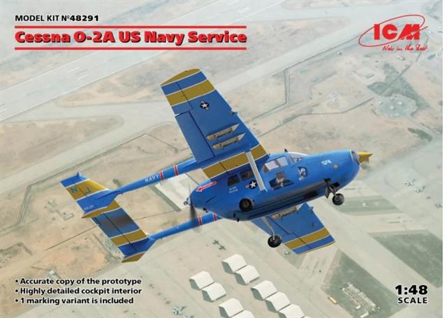 48291, Cessna O-2A US Navy Service, 1/48, ICM.