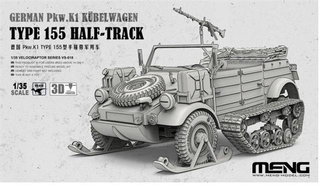 VS-018, Type 155 Half-Track, 1/35, Meng.