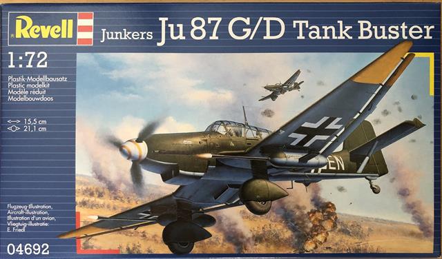 04692, Junkers Ju 87G/D Tank Buster, 1/72, Revel