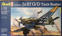 04692, Junkers Ju 87G/D Tank Buster, 1/72, Revel