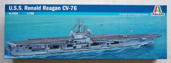 5533, U.S.S. Ronald Reagan CVN-76, 1/720, Italeri.