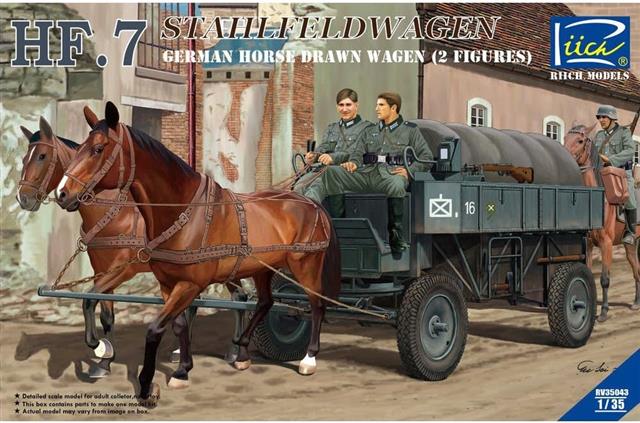 35043, Heeresfahrzeug 7 Stahlfeldwagen, 1/35, Riich Models.