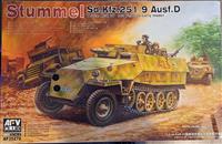 35278, Stummel Sd.Kfz.25 1/9 Uusf.D 7.5cm Kwk 37, 1/35, AFV Club.
