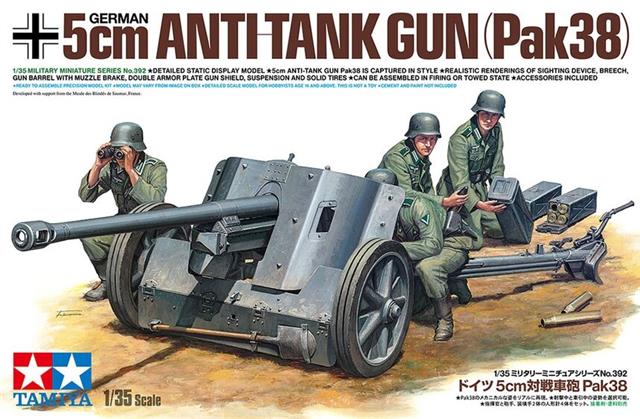35392, 5cm Ani-Tank Gun (Pak38), 1/35, Tamiya.