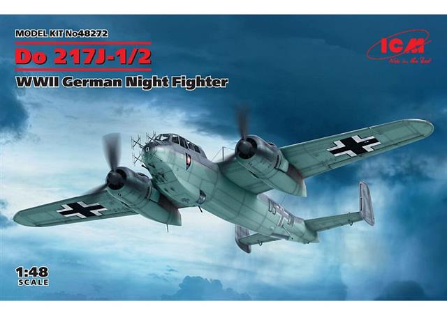 48272, Do 217J-1/2 WWII German Night Fighter, 1/48, Icm.