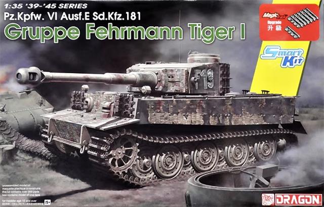 6484, Pz.Kpfw VI Ausf.E Sd.Kfz.181 Gruppe Fehrmann Tiger I, 1/35, Dragon.
