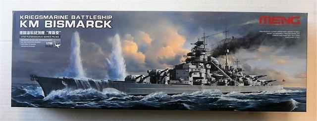 003, Kriegsmarine Battleship KM Bismarck, 1/700, Meng.