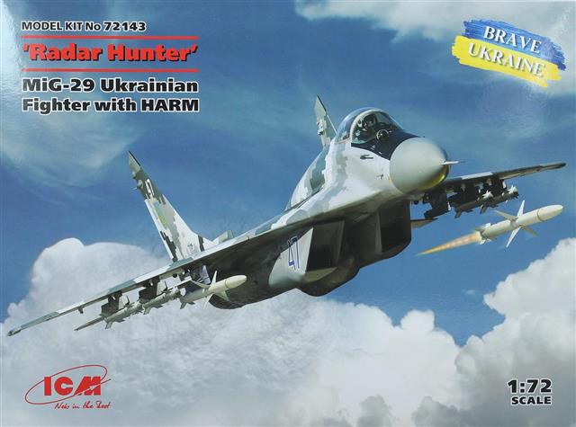72143, Mig-29 UkrainianFigther with Harm, 1/72, ICM.