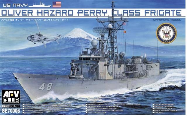 SE70006, Us Navy Oliver Hazard Perry Class Frigate, 1/700, AFV Club.