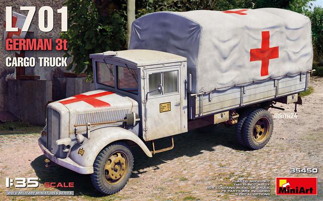 34450, L701 German 3t Cargo Truck, 1/35, MiniArt.