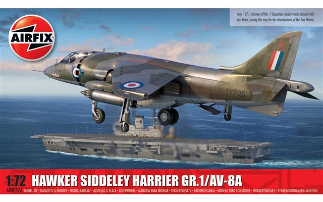 A04057A, Hawker Siddeley Garrier GR,1/AV-8A, 1/72, Airfix.
