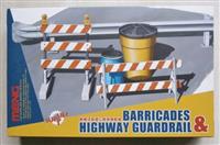 SPS-013, Barricades & Highway Guardrail, 1/35, Meng.