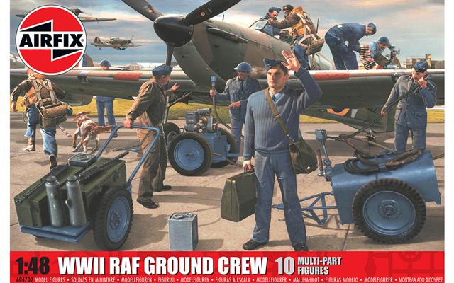 A04702, WWII RAF Ground Crew, 1/48, Airfix.