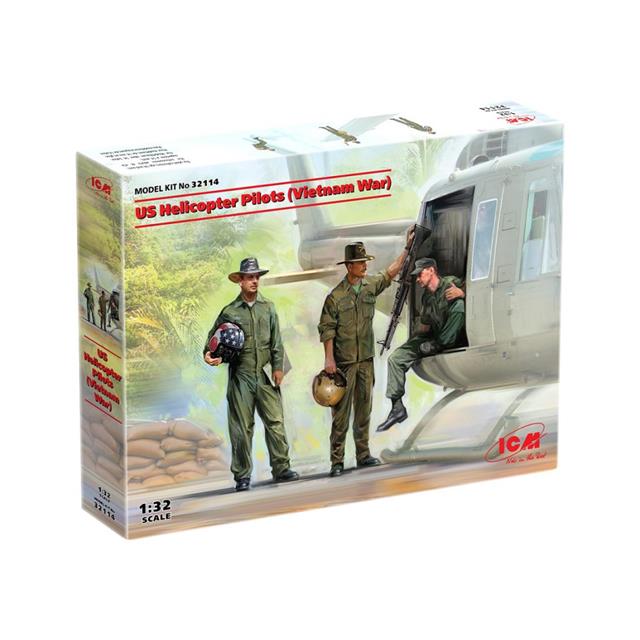 32114, US Helicopter Pilots (Vietnam War), 1/32, Icm.