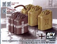 AF35257, WWII German Fuel/ Water Tank Set, 1/35, AFV Club.