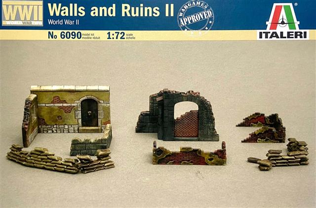 6090, Walls and Ruins II, 1/72, Italeri