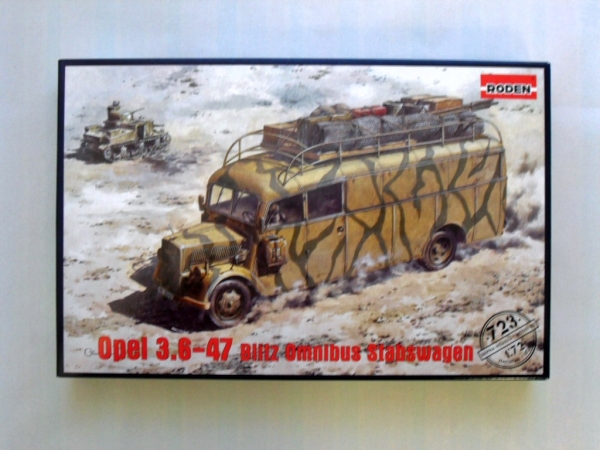 723, Blitz Omnibus Stabswagen Opel 3.6-47, 1/72, Roden.