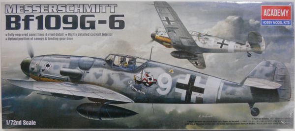 12467, Messerschmitt Bf109 G-6, 1/72, Academy.