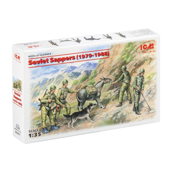 35031, Soviet-Afghan War (1979-1988) Soviet Sapper's, 1/35, Icm.