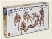 35140, W.W.II British & Commonwealth War Correspondent Set, 1/35, Bronco Models. 35140, W.W.II British & Commonwealth War Correspondent Set, 1/35, Bronco Models.