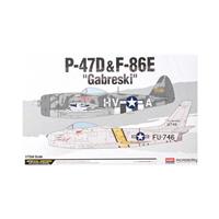 12530, P-47d & F-86E "Gabreski", 1/72, Academy. 