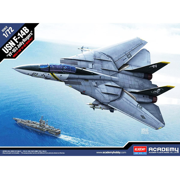 12578, USN F-14B "VF-103 Jolly Rogers", 1/72. Academy. 