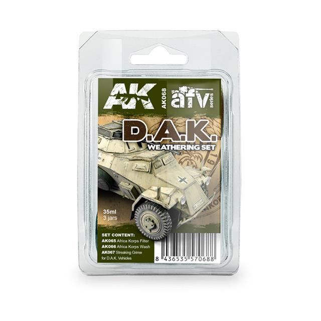 AK068, D.A.K. Weathering Set, AK Interactive.