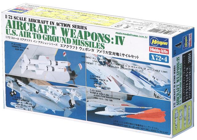 35004, Aircraft Weapons:IV U.S. Air To Ground Missiles, 1/72, Hasagawa.