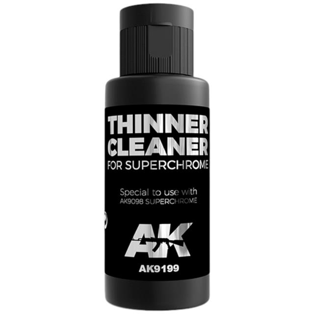 9199, Thinner Cleaner for Superchrome, 60ml, AK Interactive.
