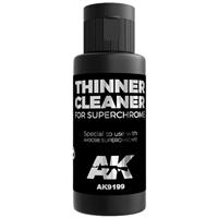 9199, Thinner Cleaner for Superchrome, 60ml, AK Interactive. 9199, Thinner Cleaner for Superchrome, 60ml, AK Interactive.